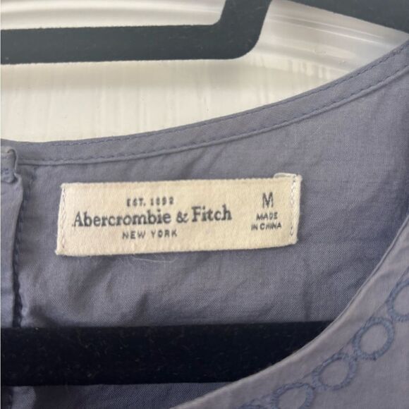 Abercrombie & Fitch Blue Tank Top with Embroidered Detail - Picture 3 of 4